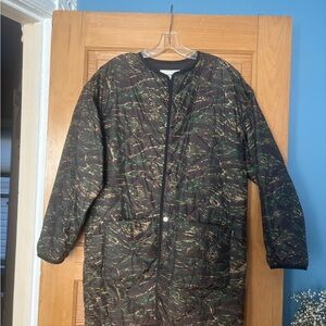 Carhartt Black Quilted Jacket with White Label